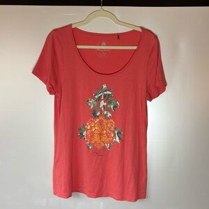 Tommy Bahama Red Floral Women's Tee